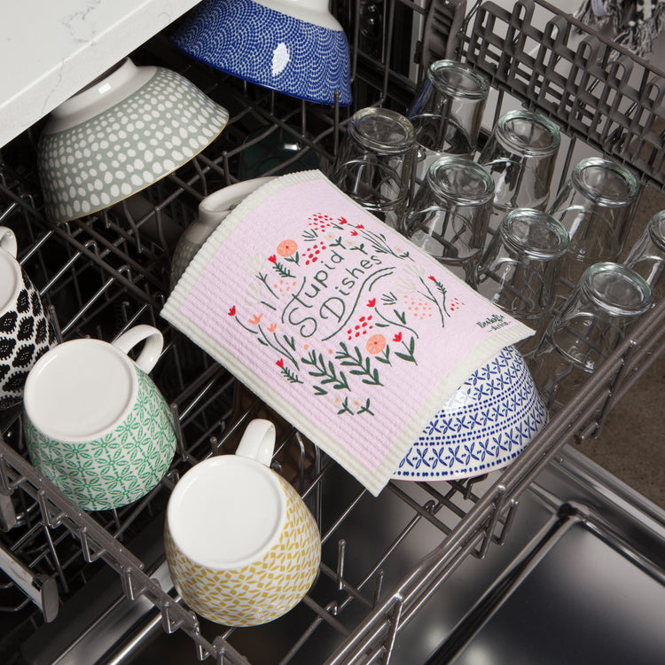 Stupid Dishes Swedish Dishcloth