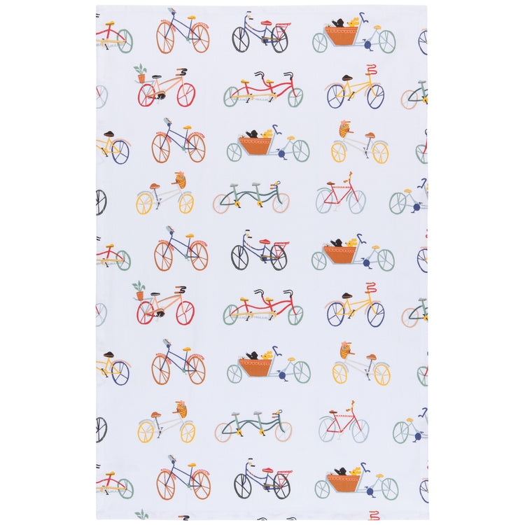 Ride On Printed Cotton Dishtowel