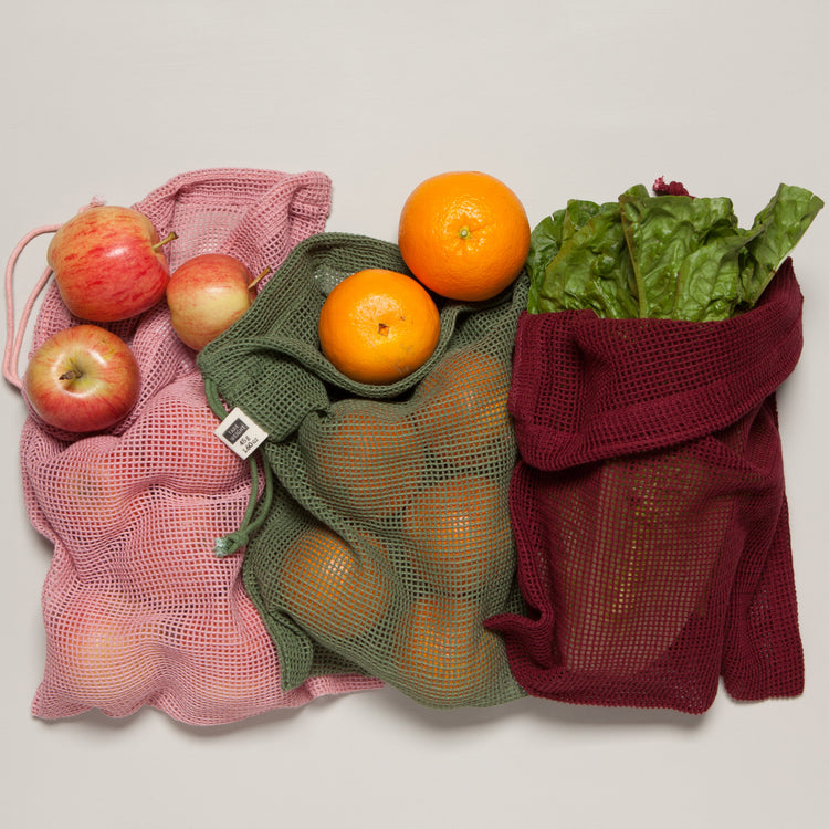 Le Marche Blush Mesh Produce Bags Set of 3
