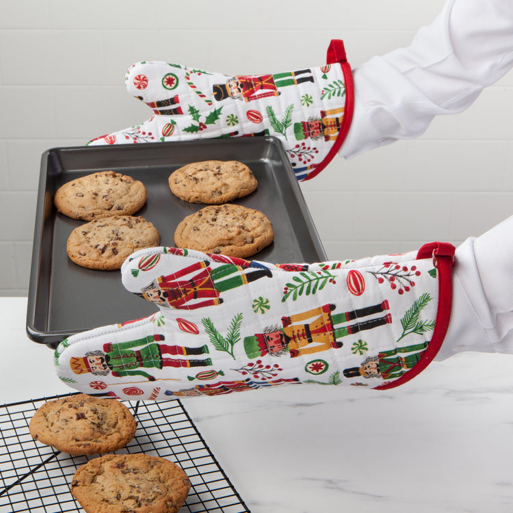 Nutcracker Christmas Oven Mitt