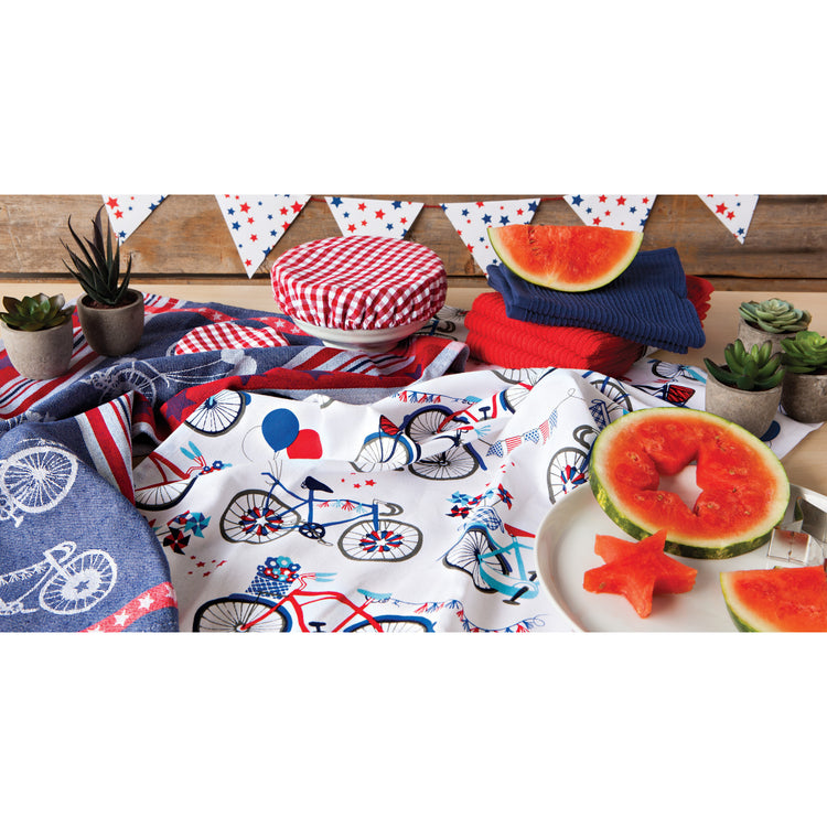 Stars and Spokes Cotton Dishtowel