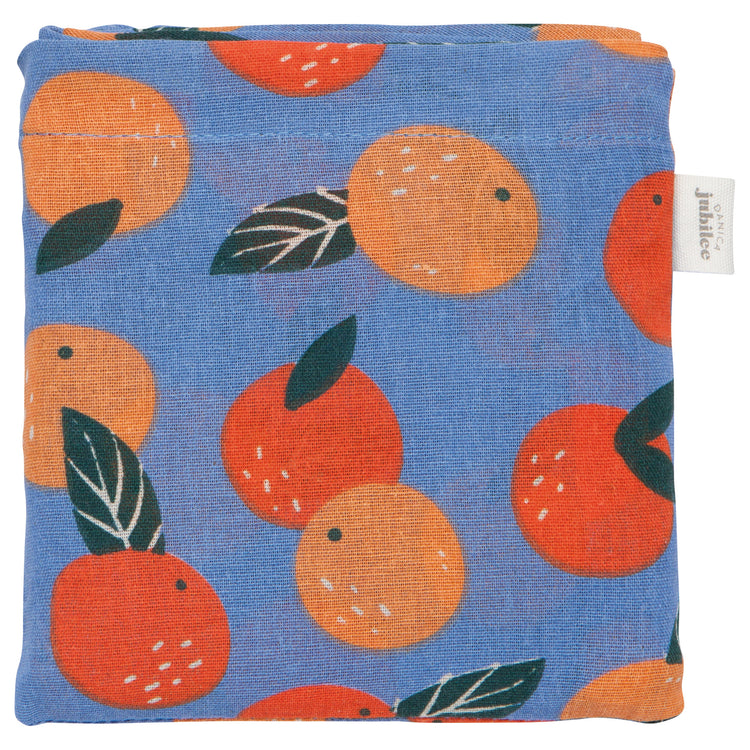 Paradise Oranges Packaway Tote Bag