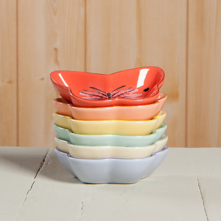 Morning Meadow Shaped Pinch Bowl Set of 6