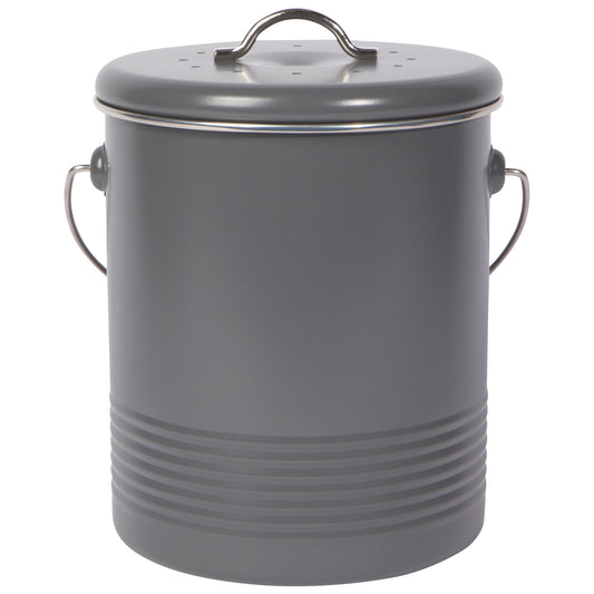 Steel Compost Bin Charcoal 1.25 Gallon
