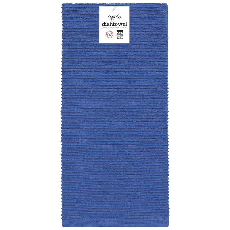 Ripple Royal Blue Dishtowel