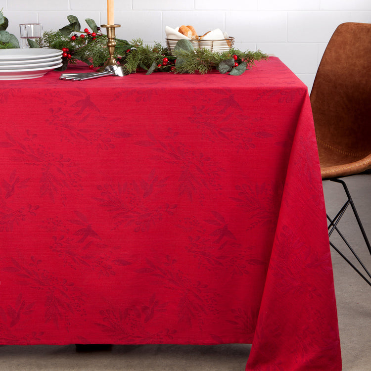 Wintersong Jacquard Tablecloth 90 x 60 Inches
