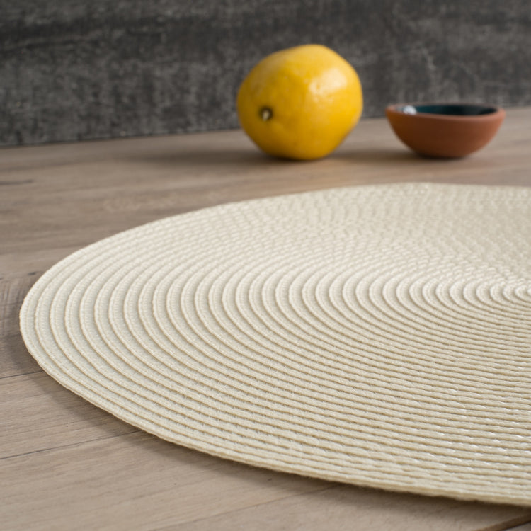 Disko Ivory Round Placemat