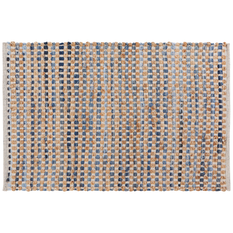 Grid Chindi Rug 2 x 3 ft