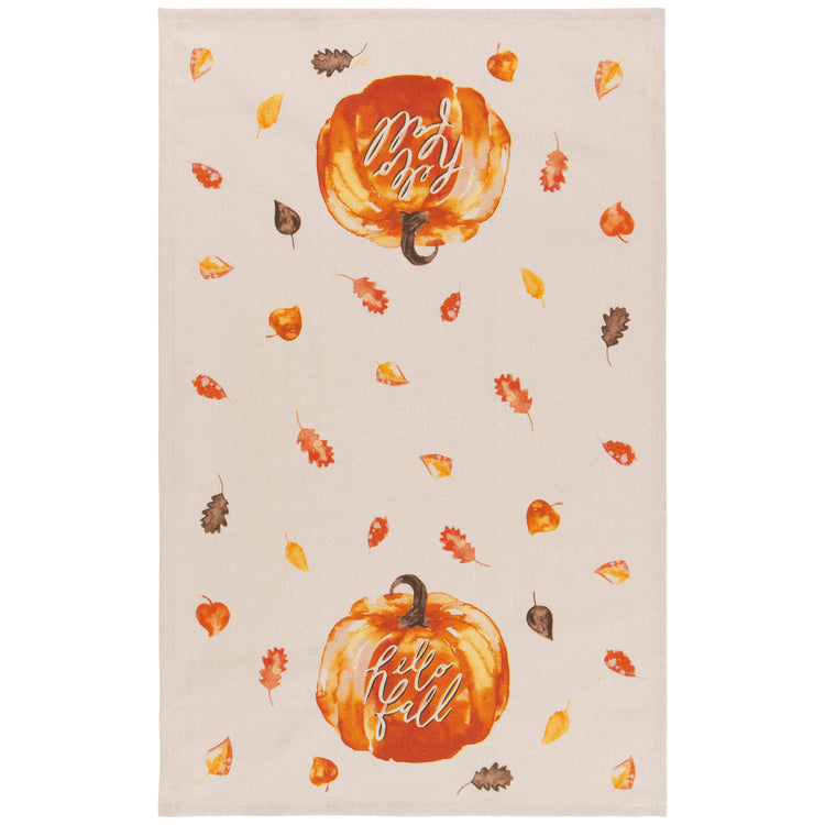 Hello Fall Coordinated Dishtowels Set of 2