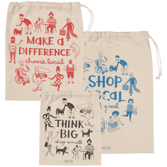 Shop Local Produce Bags Set of 3