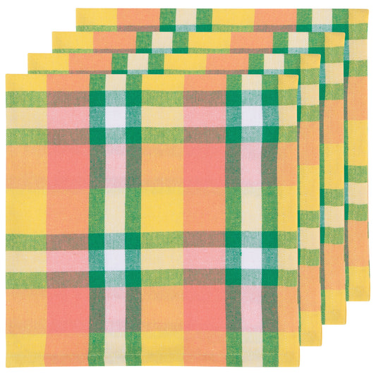Second Spin Plaid Meadow Napkins Set of 4