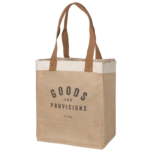 Goods And Provisions Shopping Tote Laminated Lining