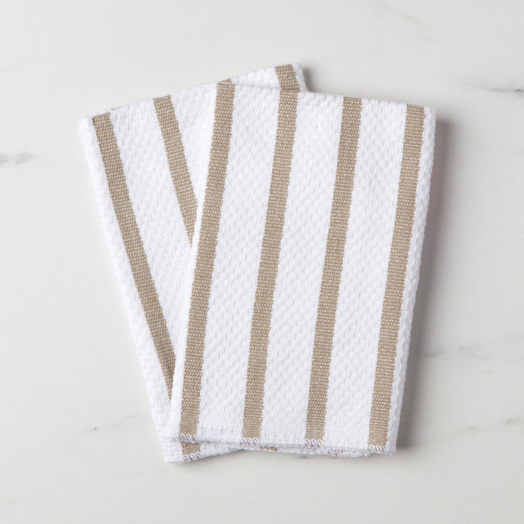 Basketweave Sandstone Dishcloths Set of 2