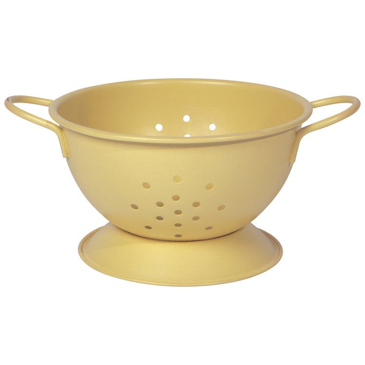 Matte Steel Sunrise Yellow Colander Small