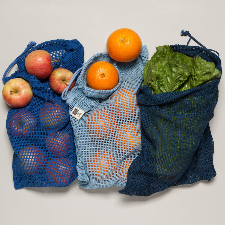 Le Marche Marine Mesh Produce Bags Set of 3