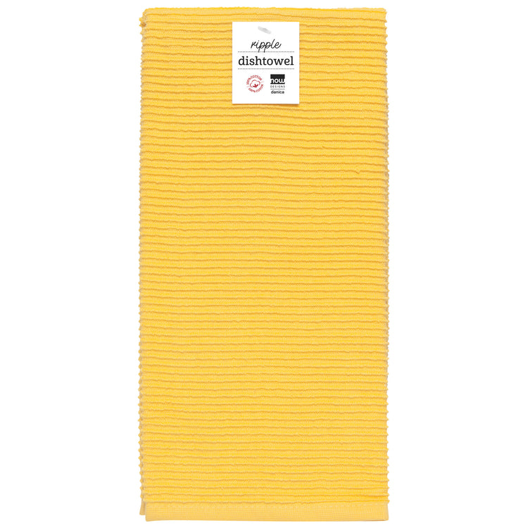 Ripple Lemon Yellow Dishtowel