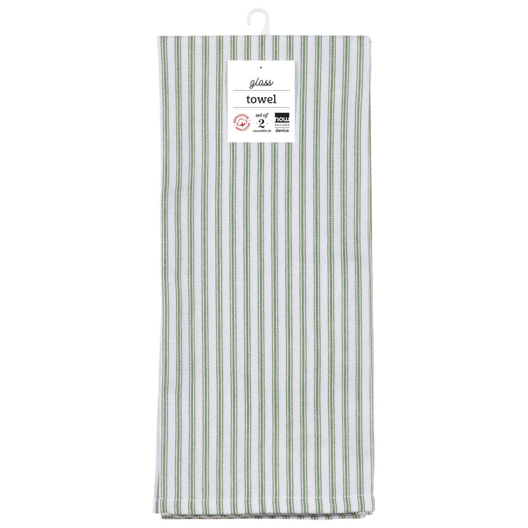 Glass Elm Green Dishtowels Set of 2