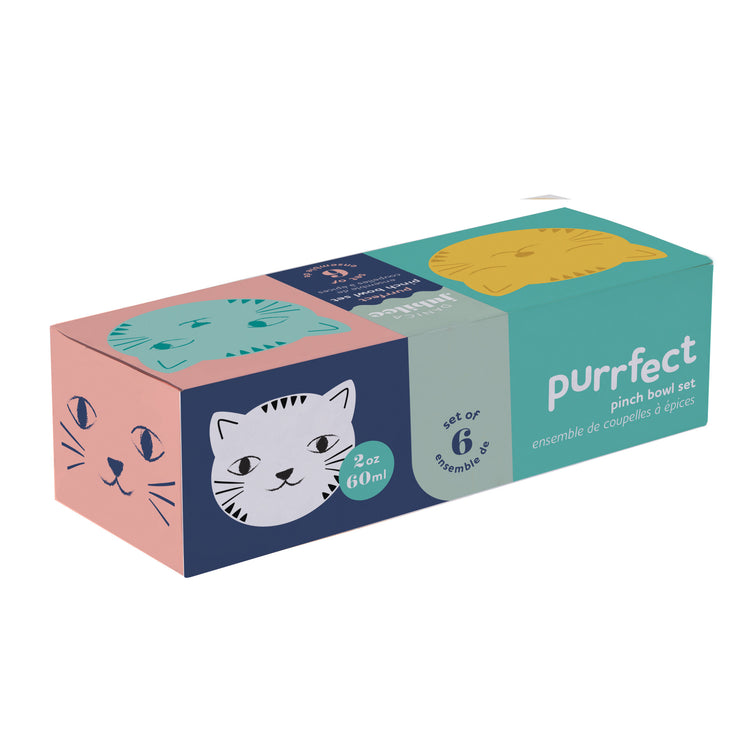 Purrfect Pinch Bowls Set of 6