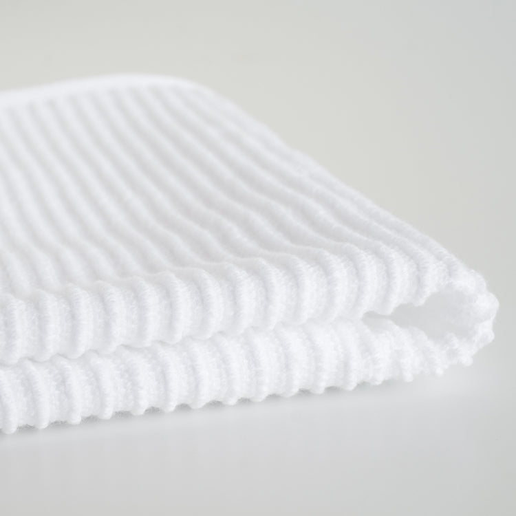 Ripple White Dishcloths Set of 2