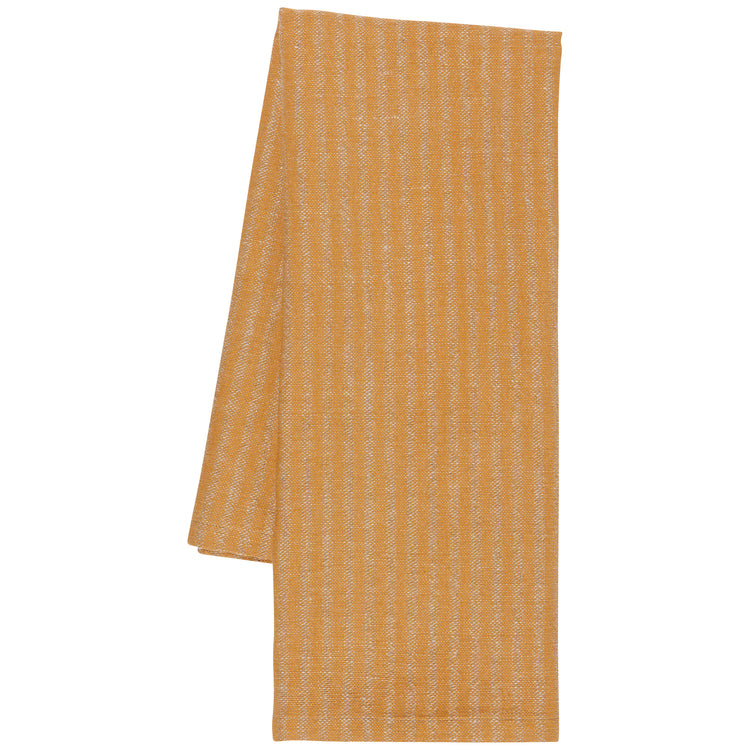 Ochre Stripe Linen-Cotton Dishtowel