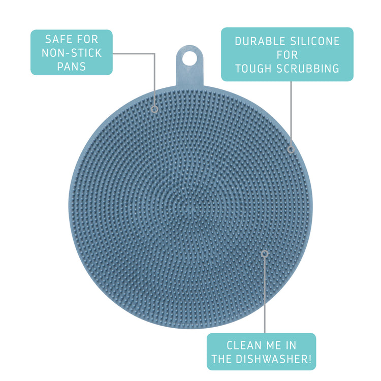 Scrub Bub Marine Blue Silicon Scrubber