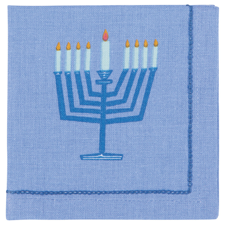 Bright Hanukkah Cocktail Napkins Set of 4