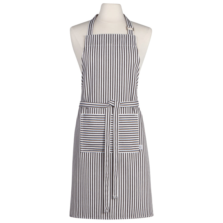 Narrow Black Stripe Chef Apron