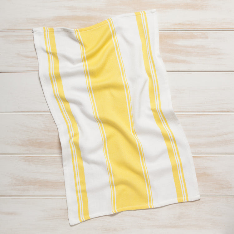Symmetry Lemon Yellow Dishtowel