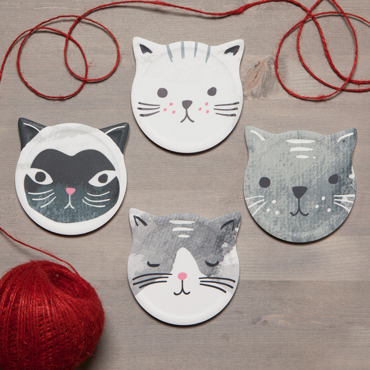 Cats Meow Soak Up Coasters Set of 4