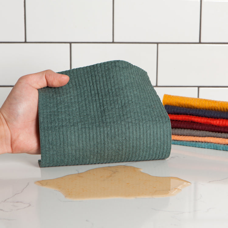 Jade Green Swedish Sponge Cloth