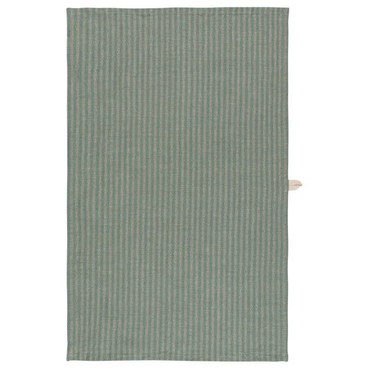 Jade Stripe Linen and Cotton Dishtowel