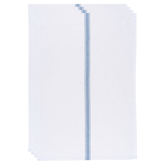 Brooklyn Stripe Delft Blue Dishtowels Set of 4