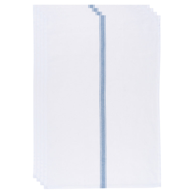 Brooklyn Stripe Delft Blue Dishtowels Set of 4