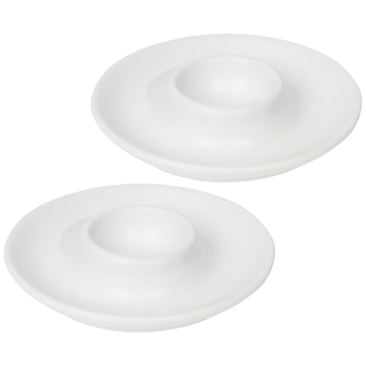 Matte White Egg Cups Set of 2