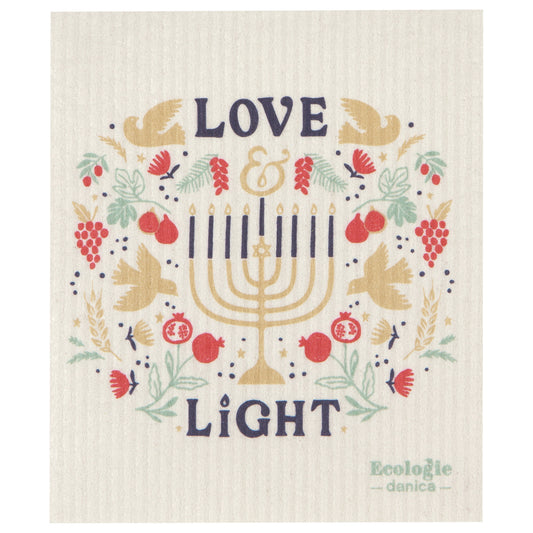 Love and Light Swedish Dishcloth