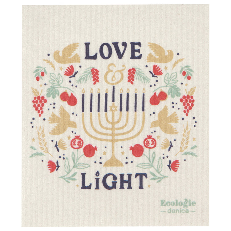Love and Light Swedish Dishcloth