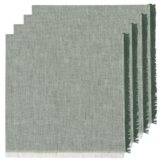 Jade Green Chambray Napkins Set of 4