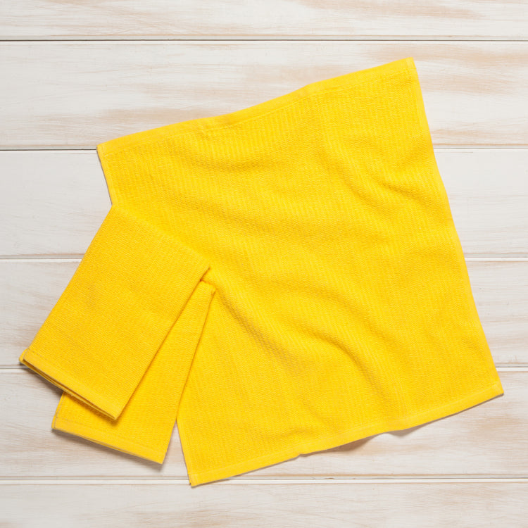 Barmop Lemon Yellow Dishtowels Set of 3