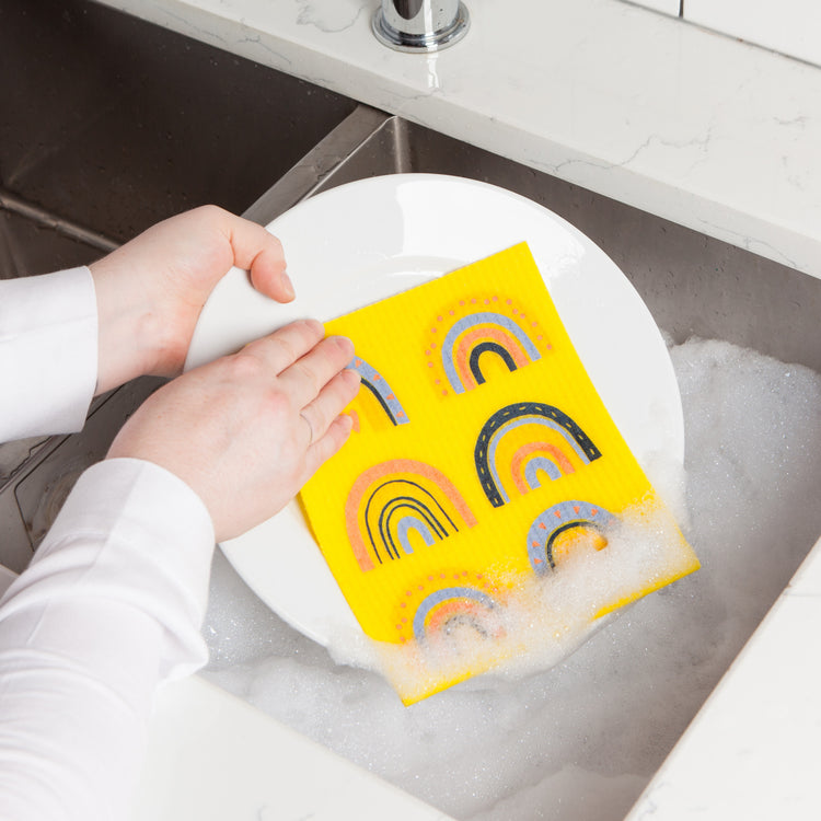 Rainbows Swedish Dishcloth