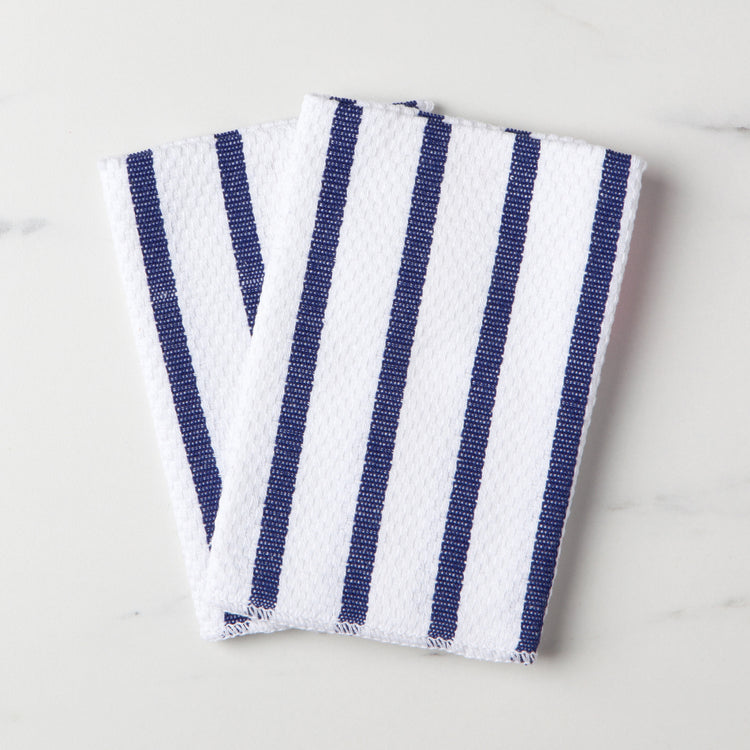 Basketweave Royal Blue Dishcloths Set of 2