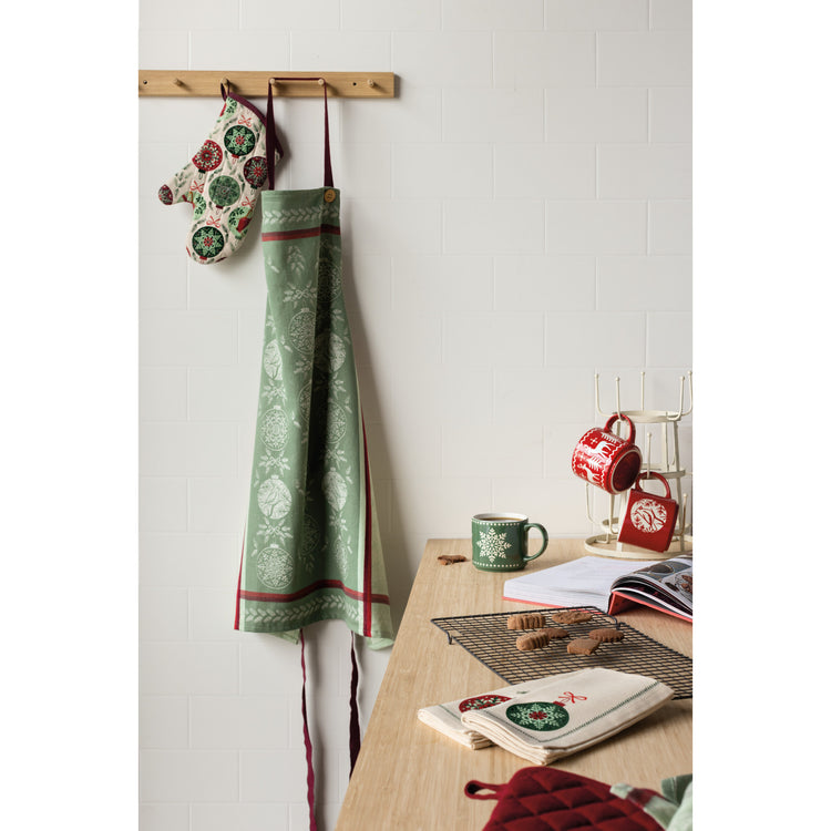 Good Tidings Christmas Jacquard Apron