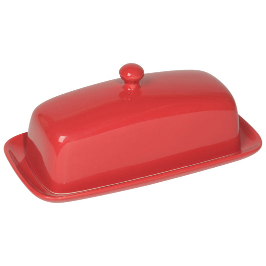 Rectangle Red Butter Dish