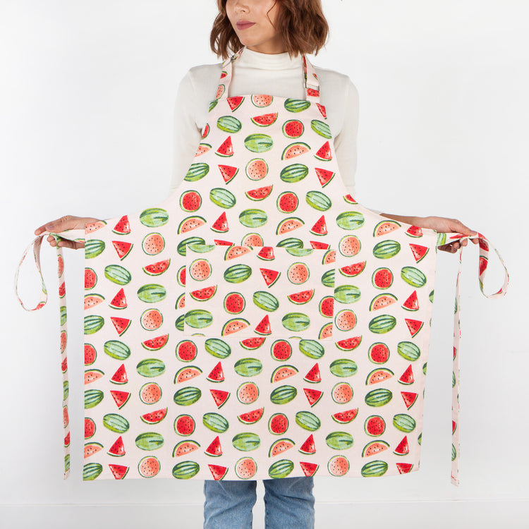 Watermelon Chef's Cotton Kitchen Apron