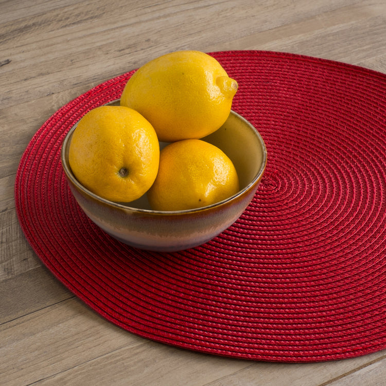Disko Chili Red Round Placemat