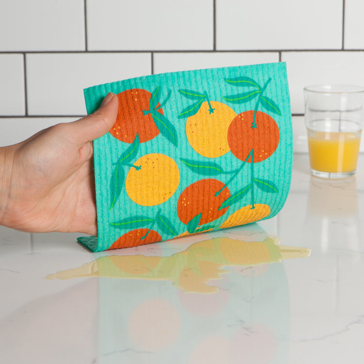 Oranges Swedish Dishcloth