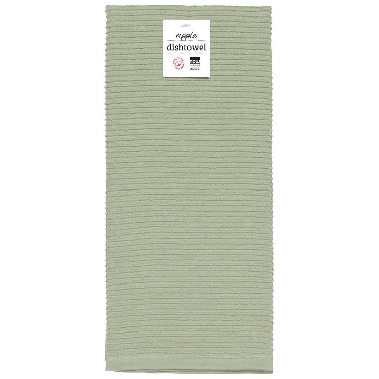 Ripple Sage Green Dishtowel