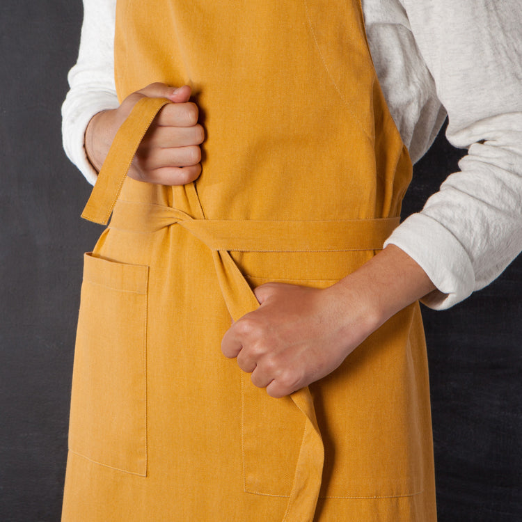 Ochre Stonewash Apron