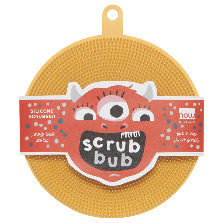 Scrub Bub Sunrise Yellow Silicone Scrubber