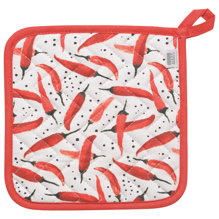 Caliente Chilis Potholder Square