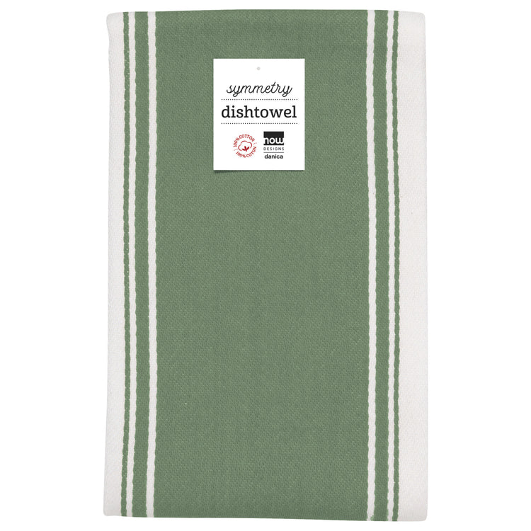 Symmetry Elm Green Dishtowel